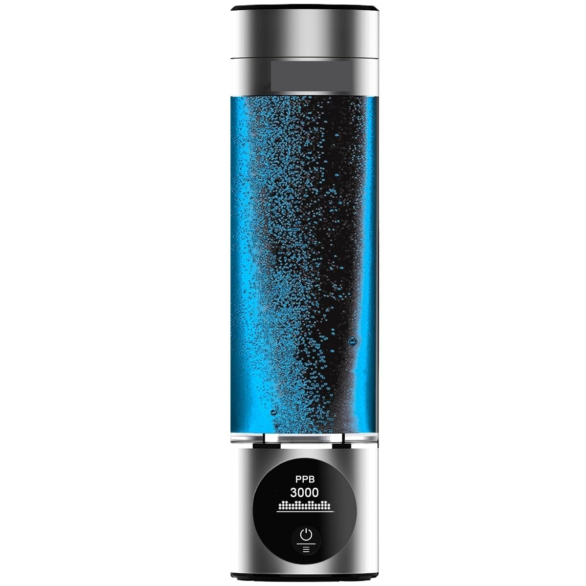 Performance Hydrogen Water Generator Bottle Dupont SPE+PEM Dual Chamber + PPB&Time&Battery Display + H2 Inhalation Device