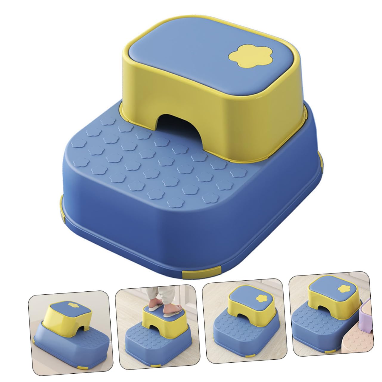 Taburete de Pie para Niños Pequeños Redondo PP Resistente