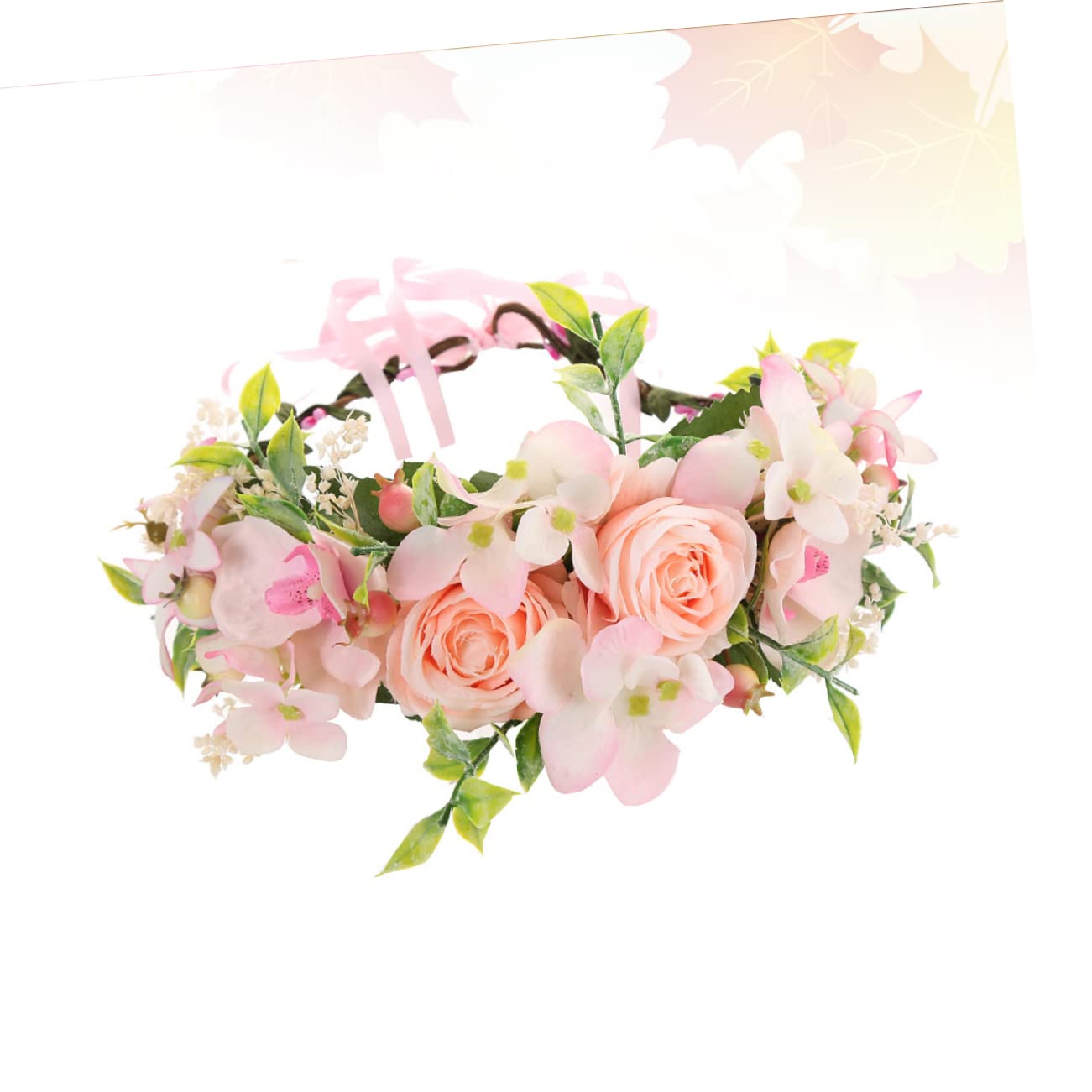FOMIYES 2piezas Diadema De Flores De Rosa Artificial Para Fotografía De Vacaciones La Playa Accesorio Floral Bohemio Para Bodas y Fiestas