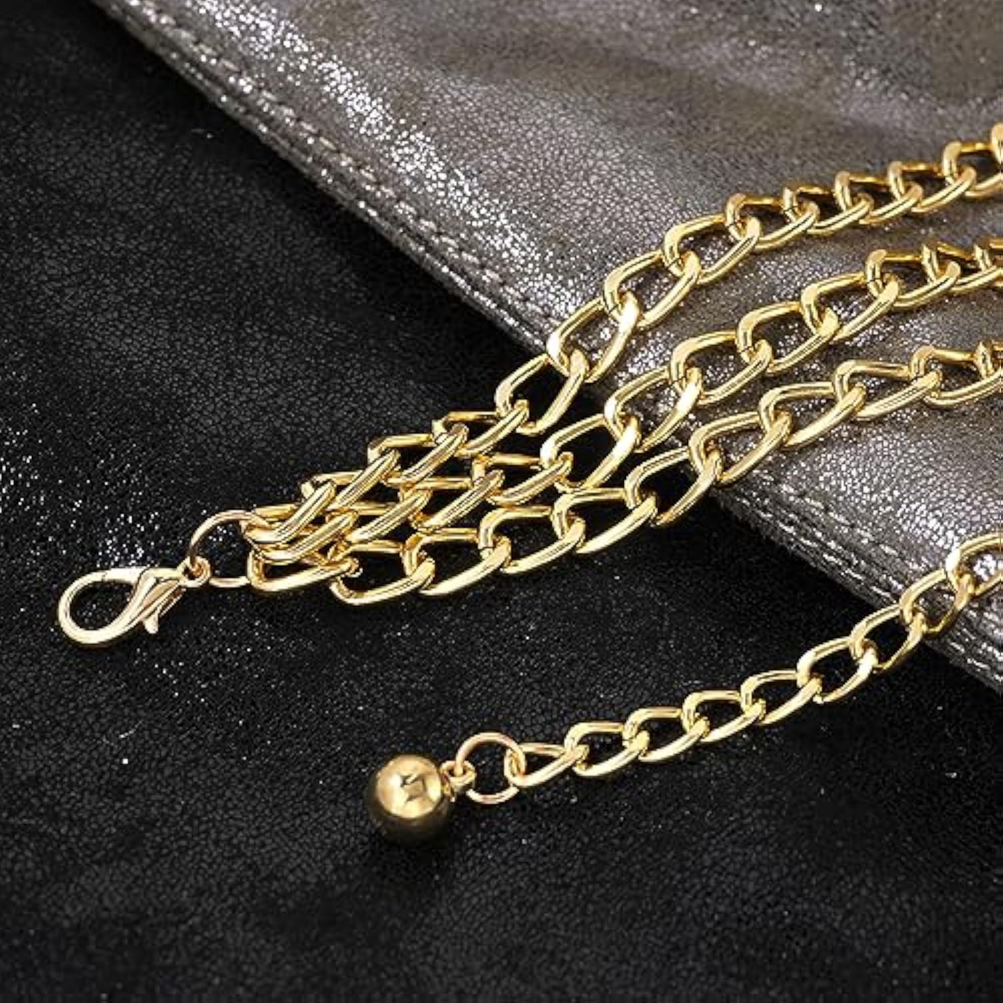 Adjustable Multi-Layer Waist Chain Belt for Women