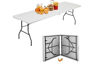 BestOffice: 8' Folding Table - For Outdoor Camping