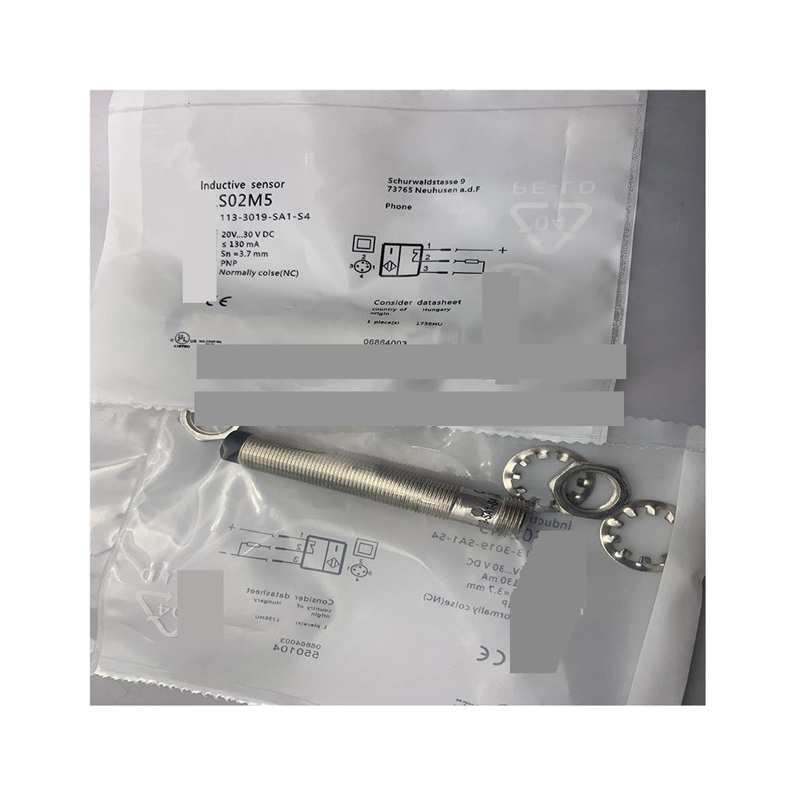 Capteur de proximité 113-3019-SA1-S4 pour automatisme industriel