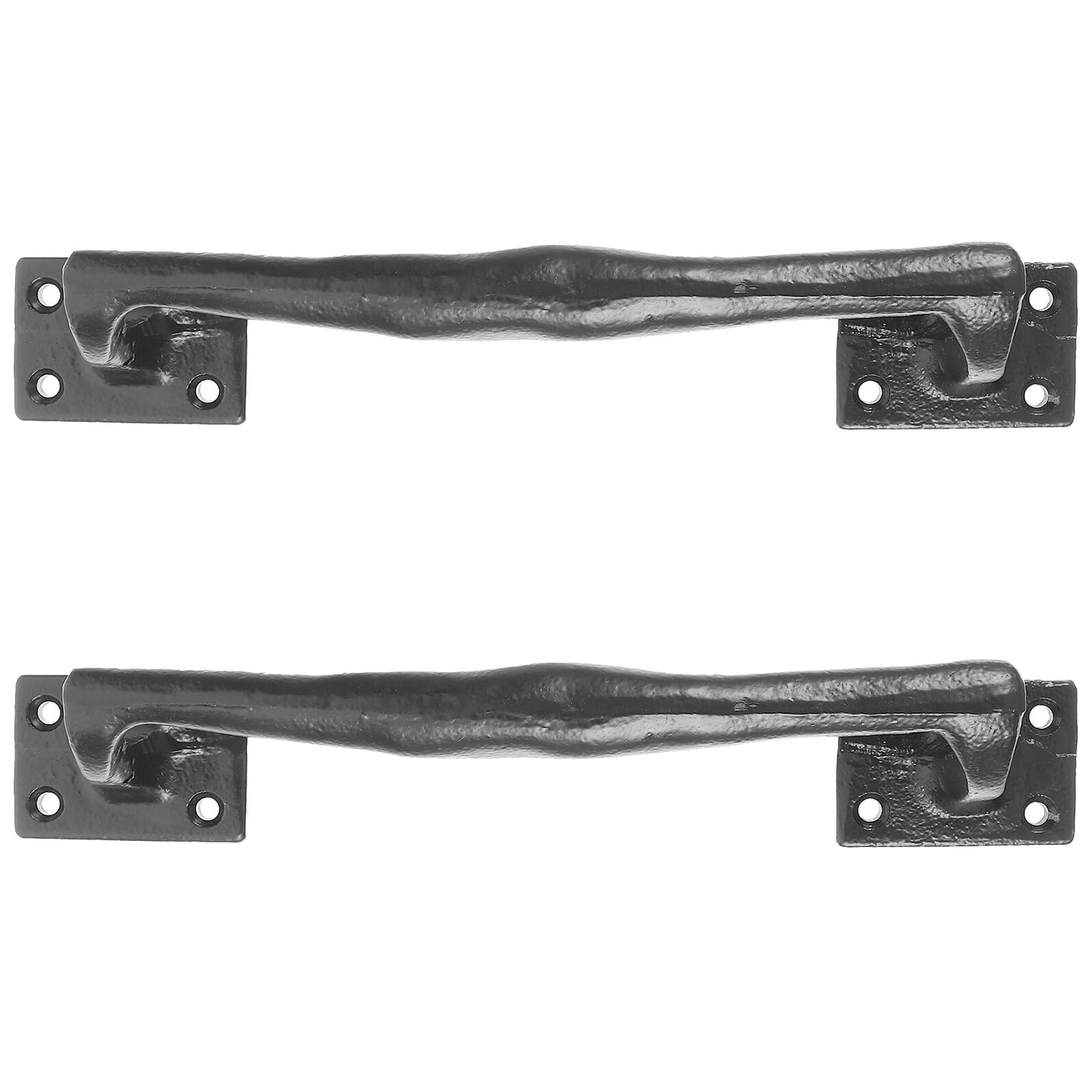 Poignée de porte en fer forgé noire stable pour réparer un accès lourd