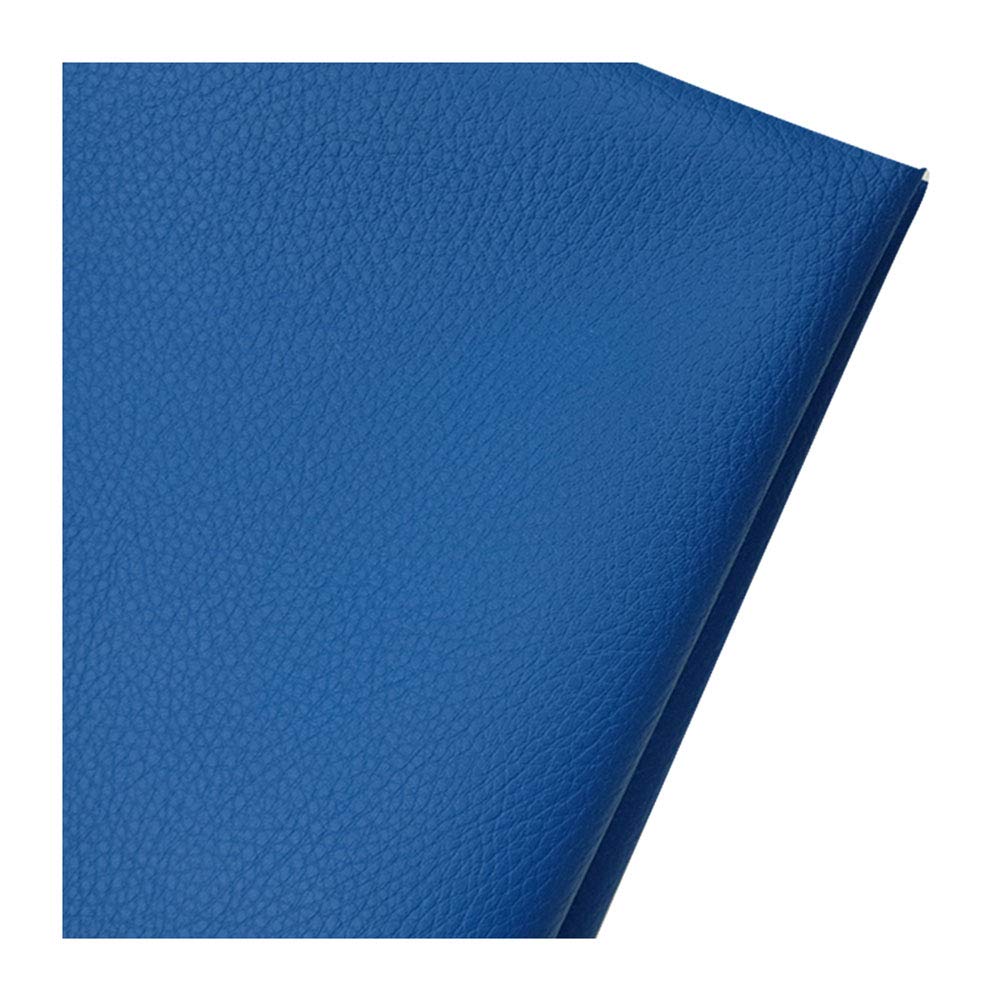 Simili cuir bleu au mètre 1.6x2m pour tapisserie et siège de voiture