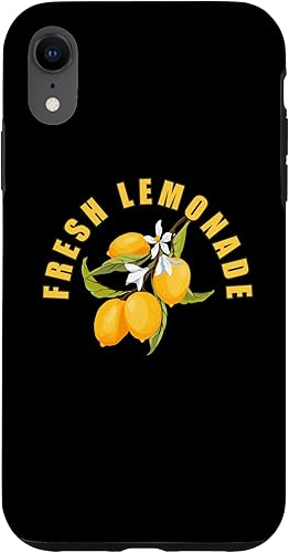 Cute Lemon Fresh Fruits Summer Lemons Lemonade Case for iPhone XR