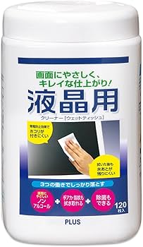 Amazon.co.jp: プラス 液晶用クリーナー ノンアルコール Lサイズボトル