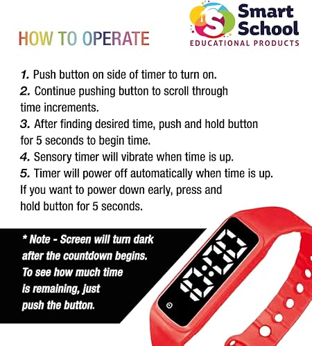 Miniatura 7 de Temporizador de Muñeca Sensorial para Niños, Maestros, Estudiantes, Reloj Recordatorio Simple con Alarma Silenciosa, Cuenta Regresiva para el Aula