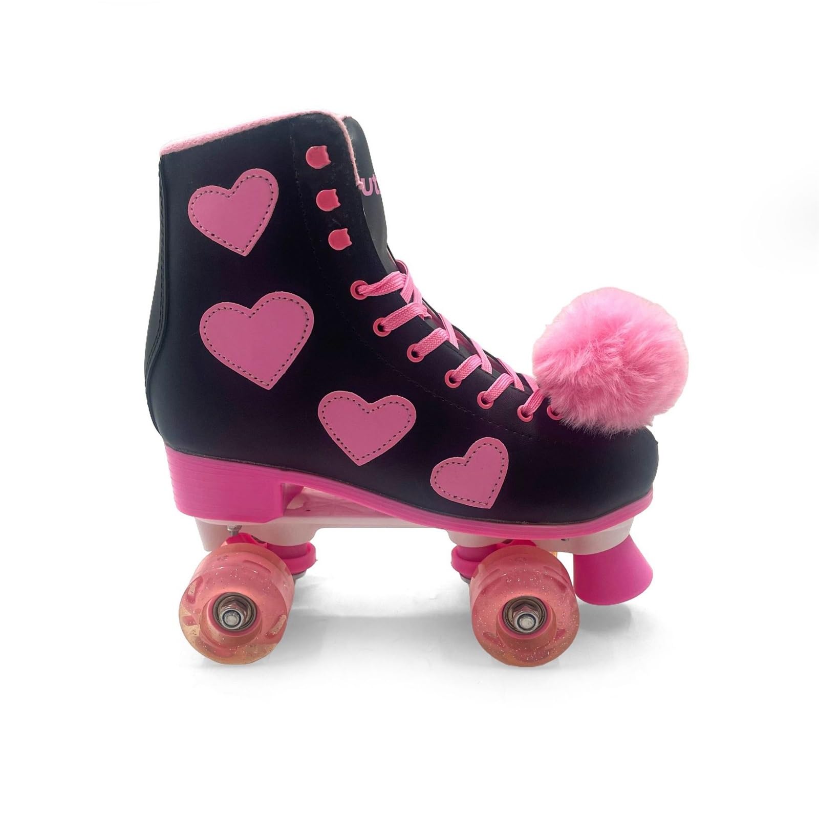 Femmes Double Rangée Roller Enfant pour Filles, 4 Roues Patin A Roulette Adultes Débutants Classiques Et Simples pour Le Parc Et La Rue