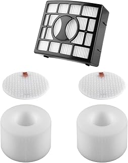 Seternaly Shark UV810 Filter with Foam & Felts for Shark Vacuum UV810 NV801 NV803 NV800 NV680 NV681 NV682 NV683 (1 HEPA, 2 Foam & Felt Filters) Part # XHF680 & XFF680