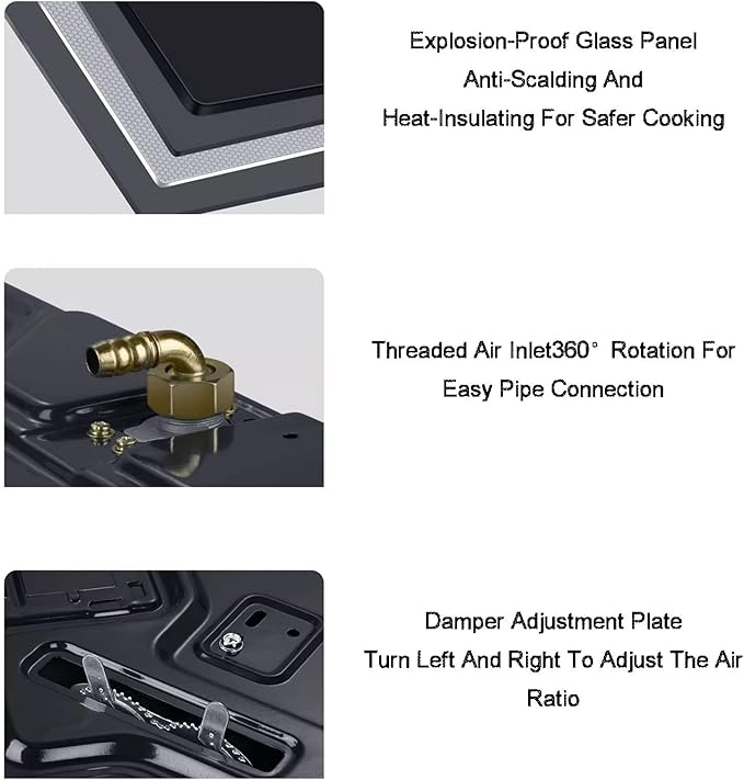 Estufa de Gas Portátil 1 Puesto 43x33 cm miniatura 4
