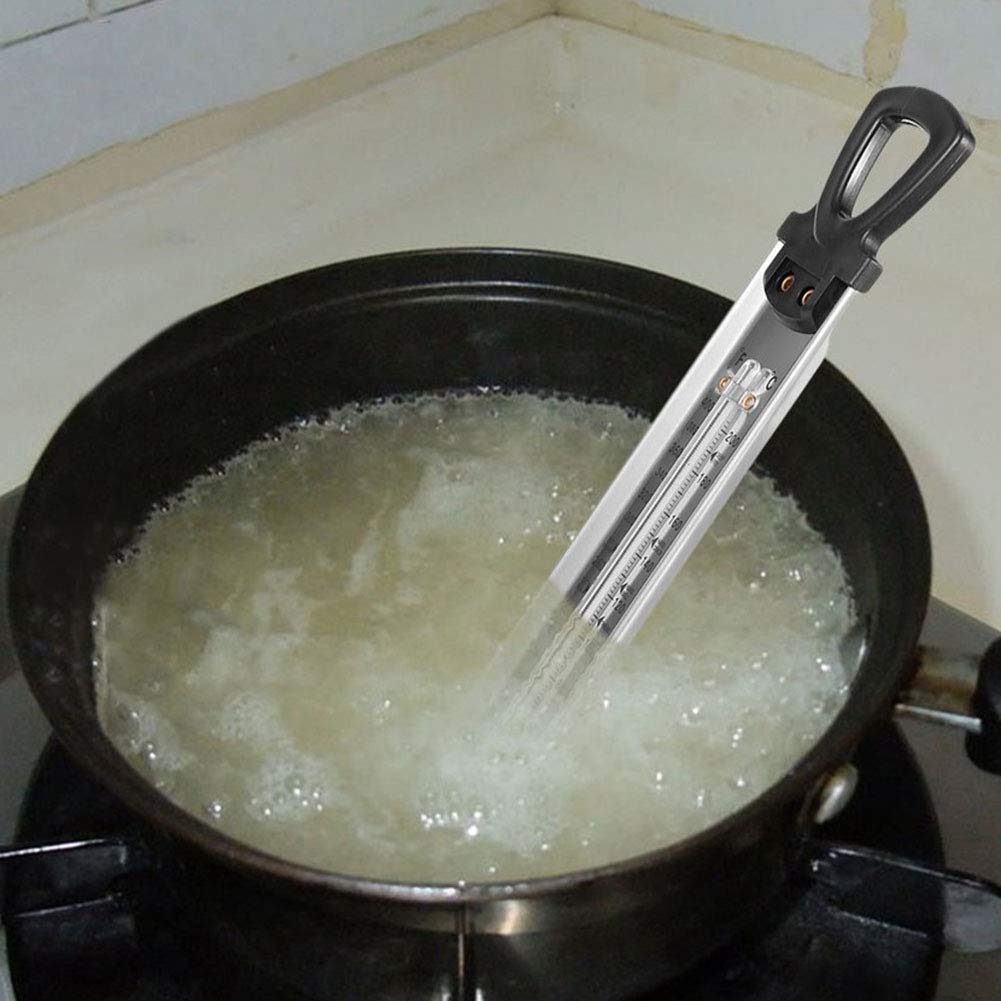 Natudeco Candy Thermometer Household Hanging Candy Thermometer Fahrenheit Celsius Double Scale Display for Home Kitchen Gadgets