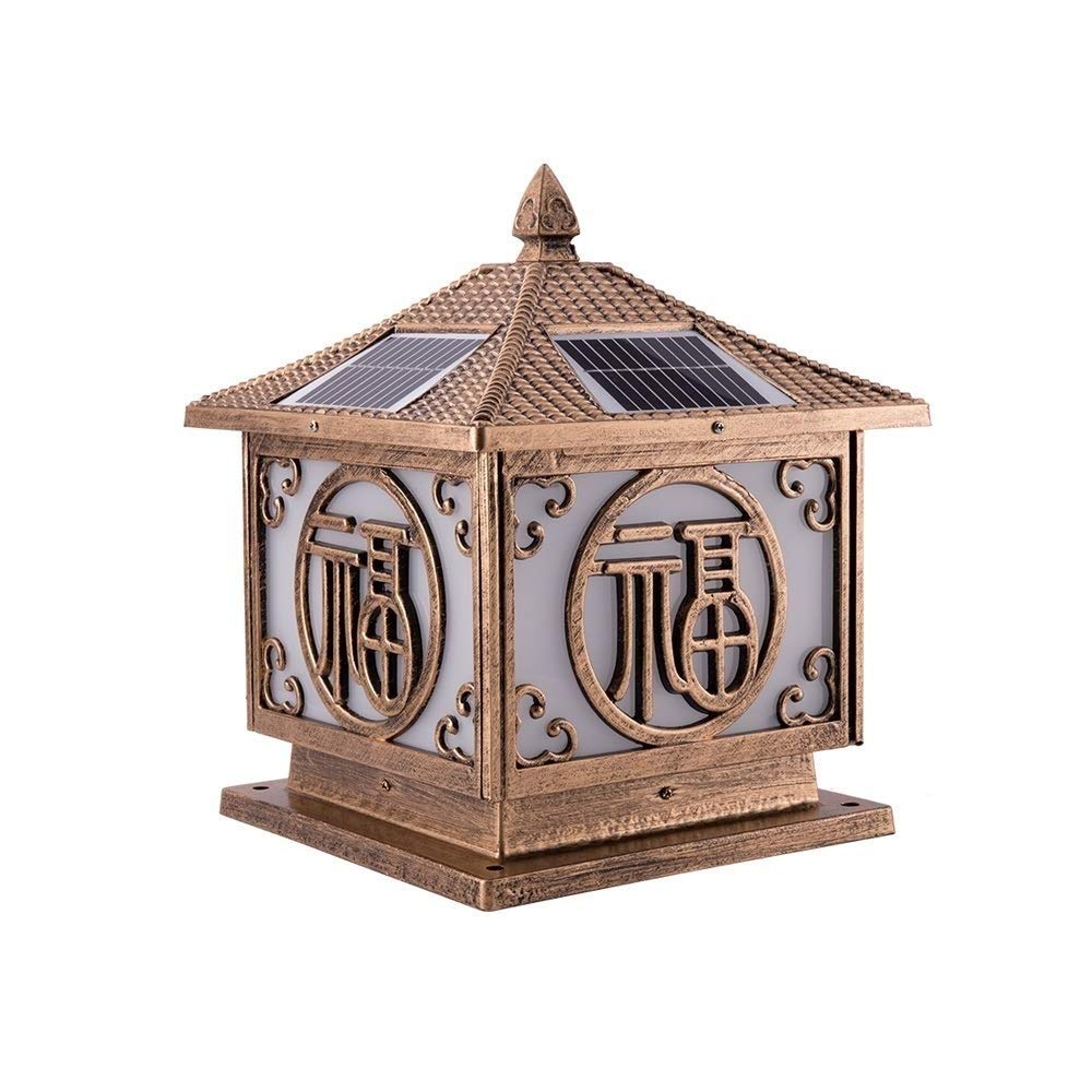Lampe Solaire Vintage pour Jardin : Éclairez votre Entrée sans Câblage