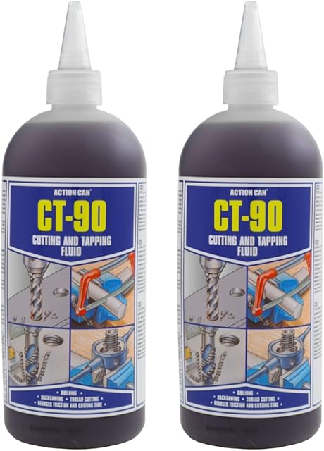 (Pack of 2) 500ml Bottle CT-90 Cutting & Tapping Oil Fluid - Drilling, Hacksawing, Thread Cutting Liquid
