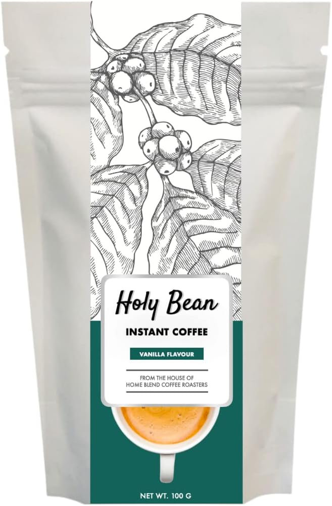 Holy Bean - Instant Coffee - Vanilla Flavour - 100g, Bag