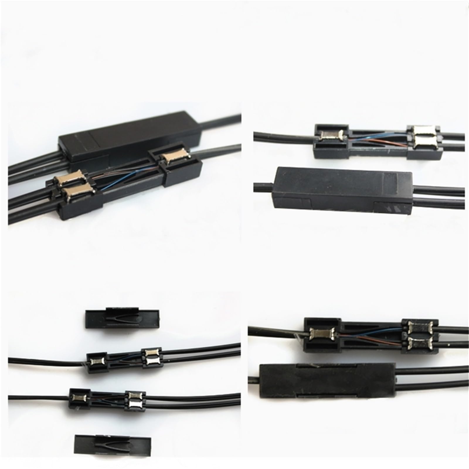 Câble de raccordement à fibre optique extérieur LC-LC Singlemode FTTH G652D 2-fils 3 fils d'acier 100 m 150 m 10 m - 500 m (100 m, noir)