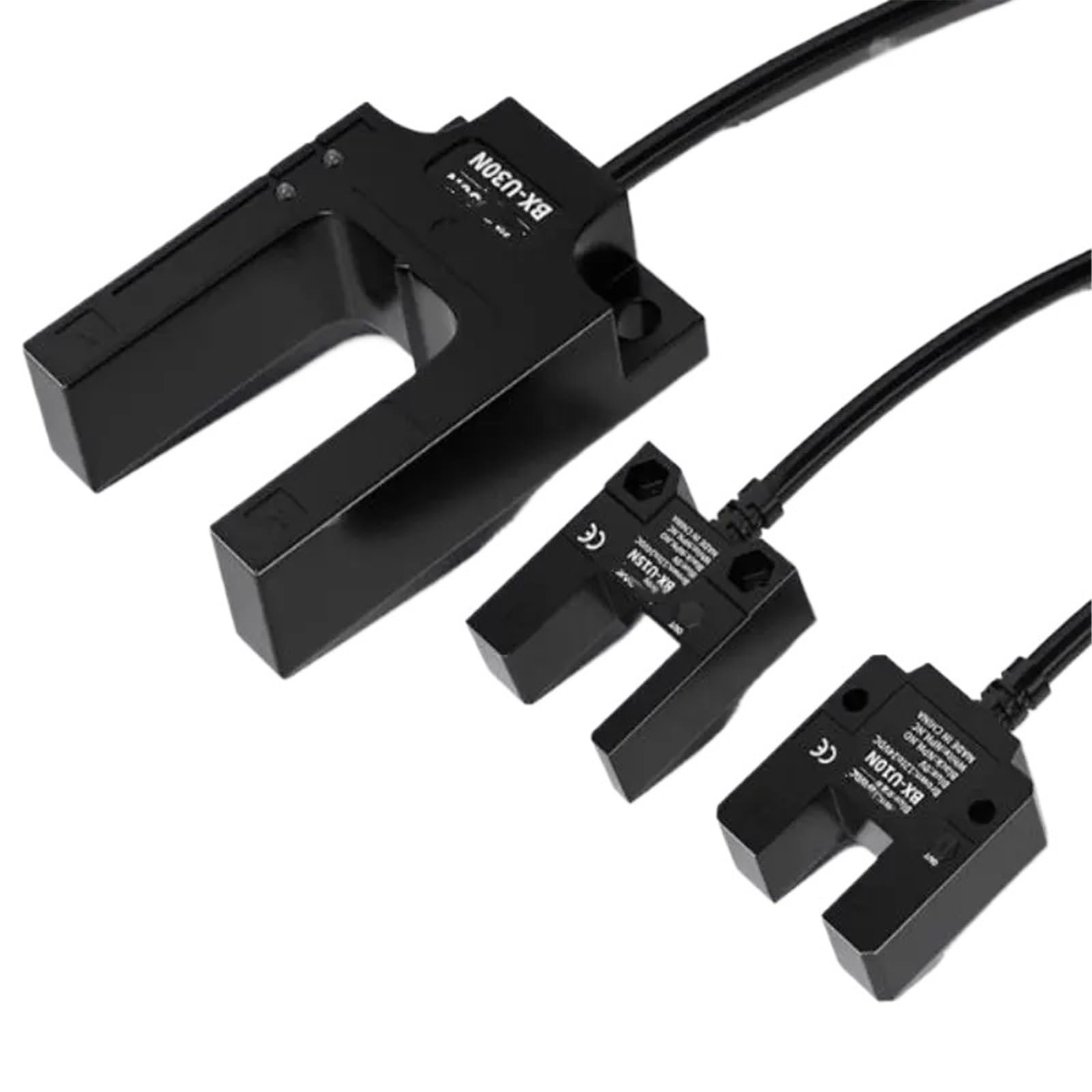 KXIWLUFV 2pcs Slot U Photoelectric Switch Sensor NPN Width 10-30mm Limit for BX-U10N BX-U15N BX-U30N(BX-U30N NPN)