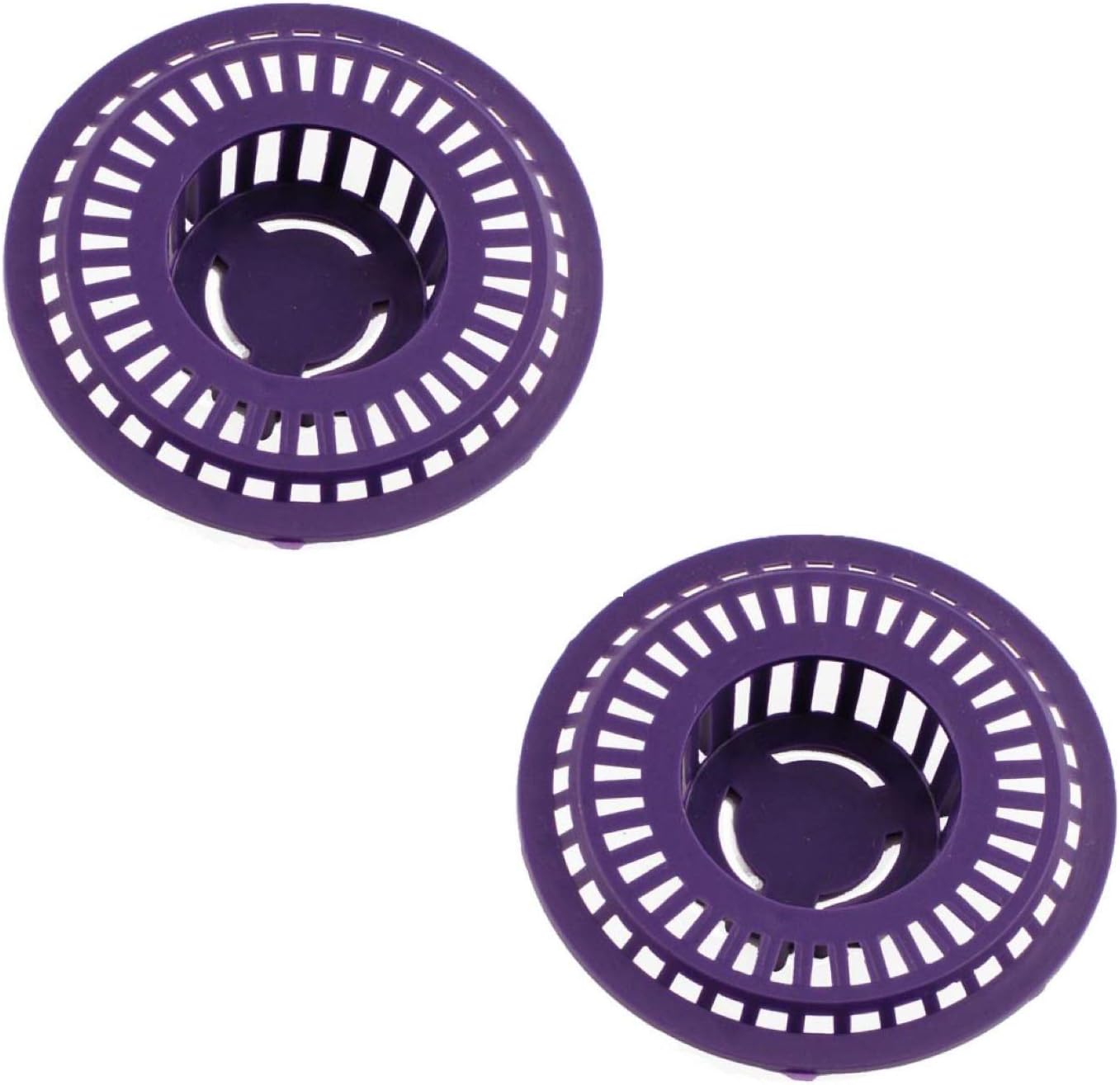 Shower Hair Drain Catcher Set Of 2 Plastic Sink Strainer Bathtub