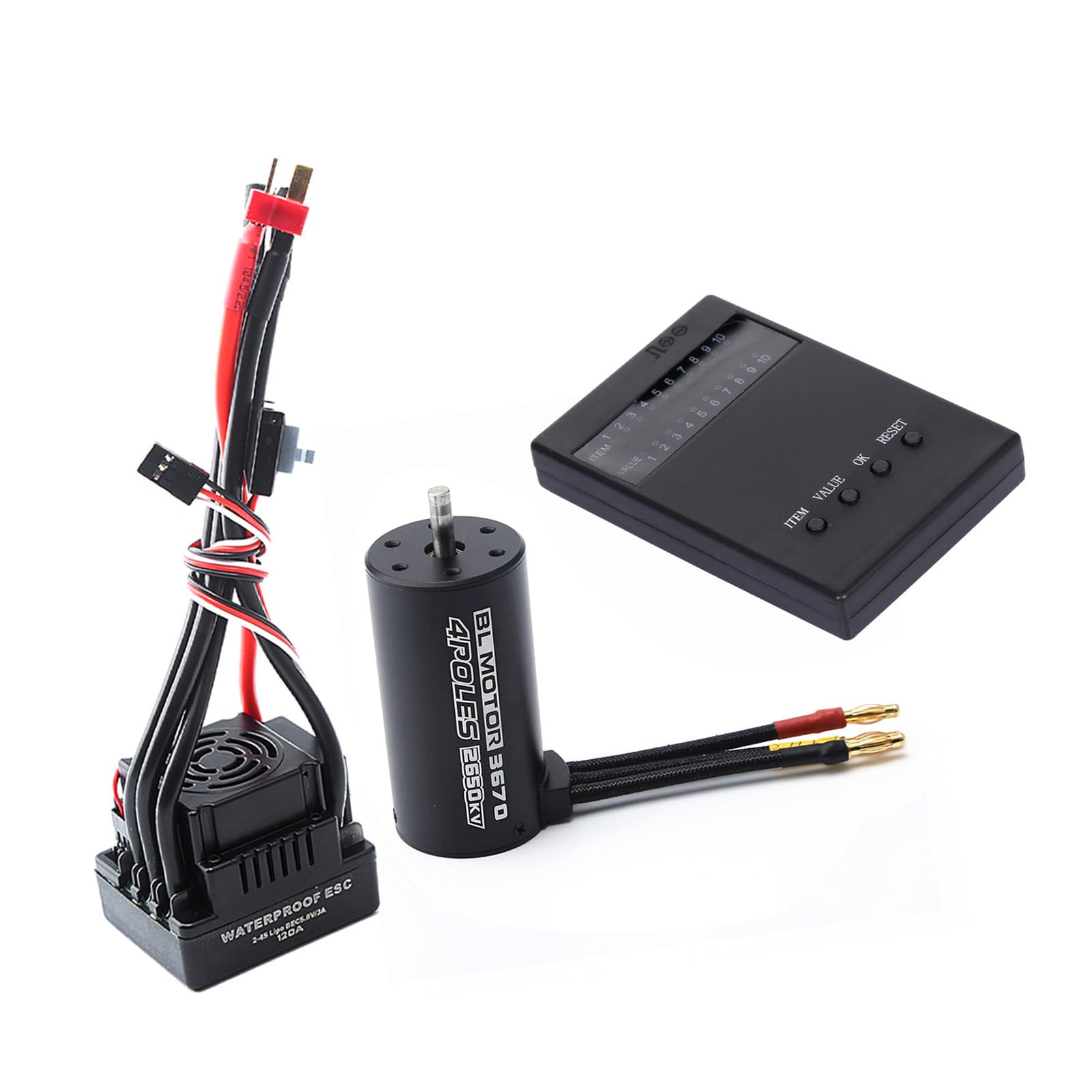 Motor sin Escobillas, Componente Esencial del Motor de CC sin Escobillas de Construcción de Calidad para Mejorar su Automóvil con Control Remoto (2650KV)