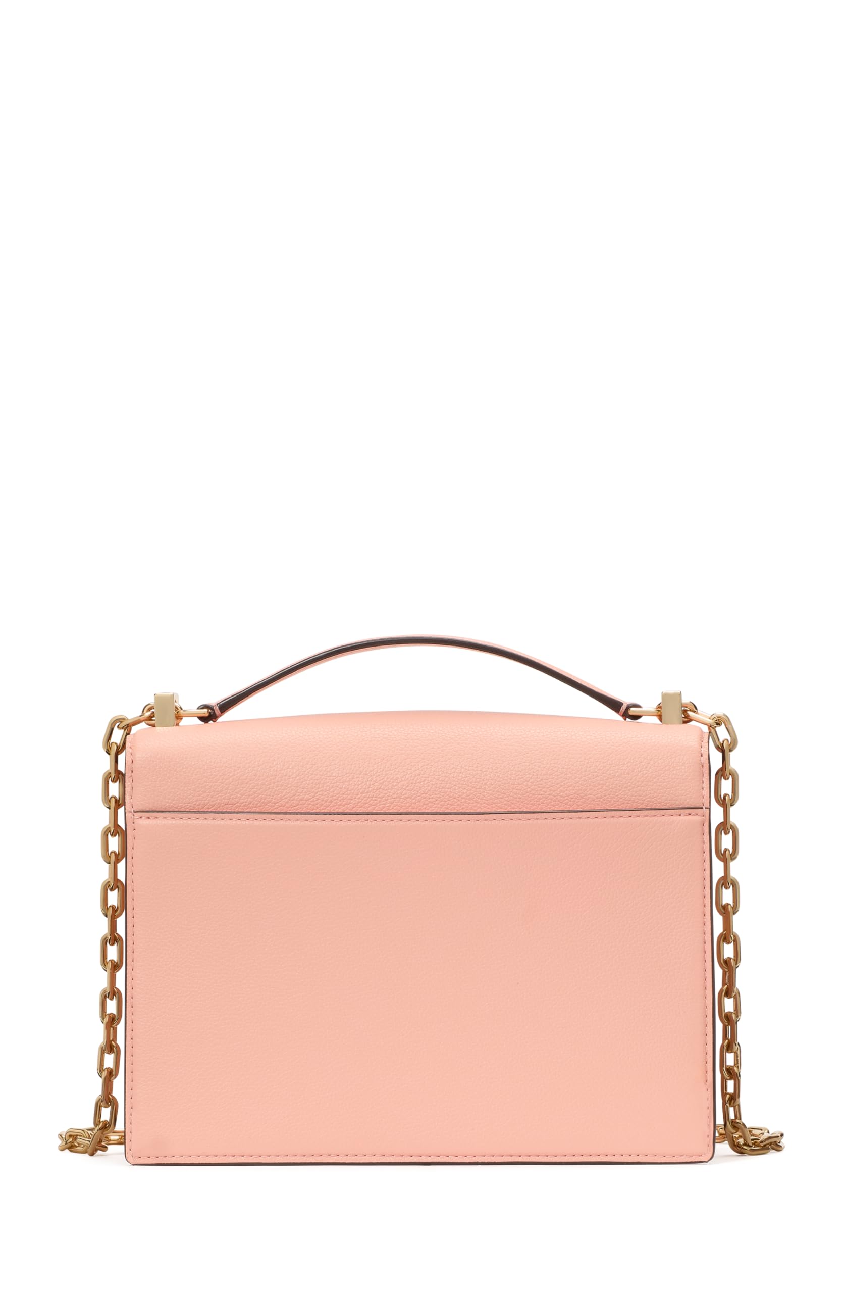 kate spade new york Women's Deco Leather Flap Chain Crossbody: Apricot Cream One Size