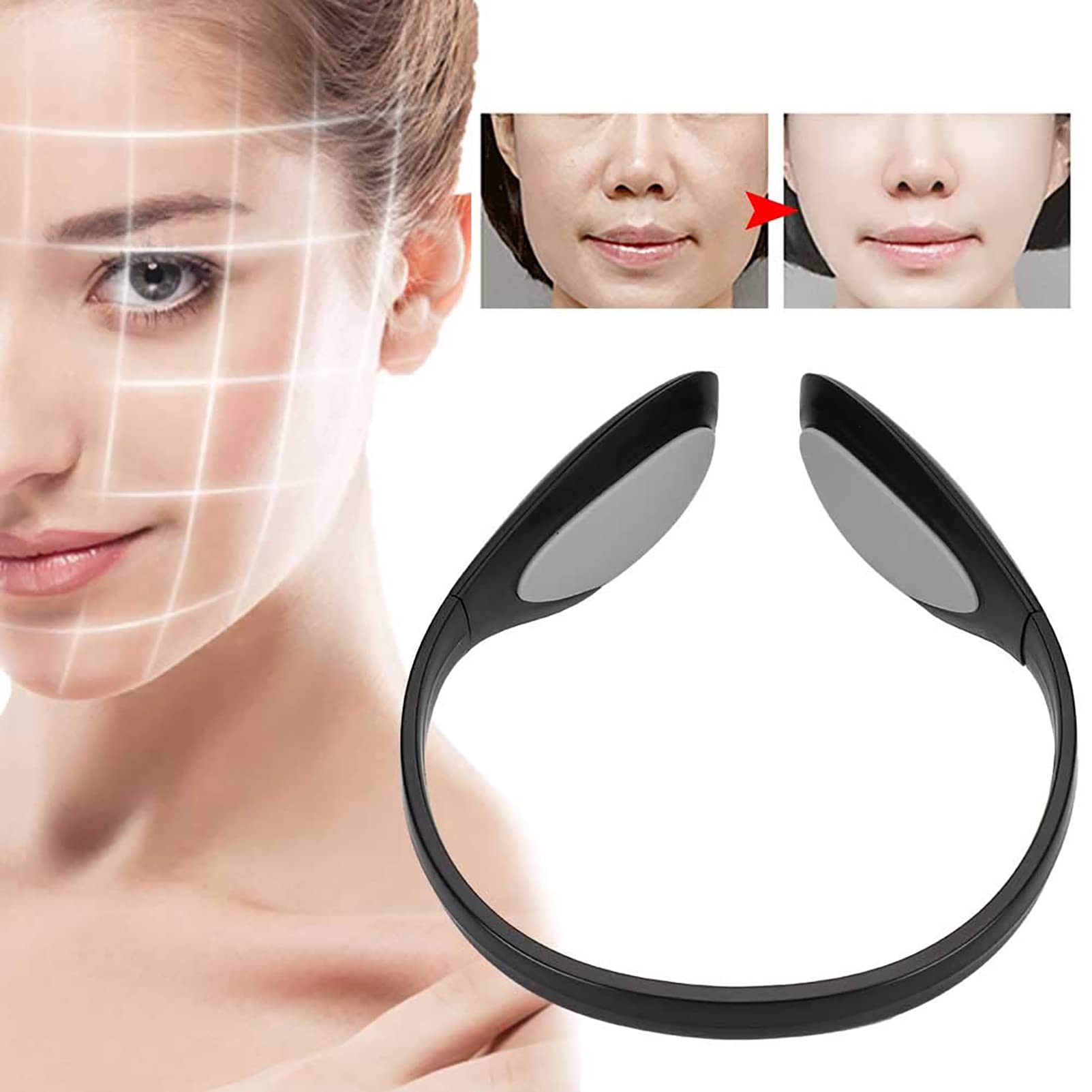 RSGK Massaggiatore Elettrico per Il Sollevamento del Viso a V, Cintura per Dimagrire Il Viso Macchina per Il Serraggio del Viso Esercitatore per Il Viso a V, Macchina per Il Sollevamento del Viso