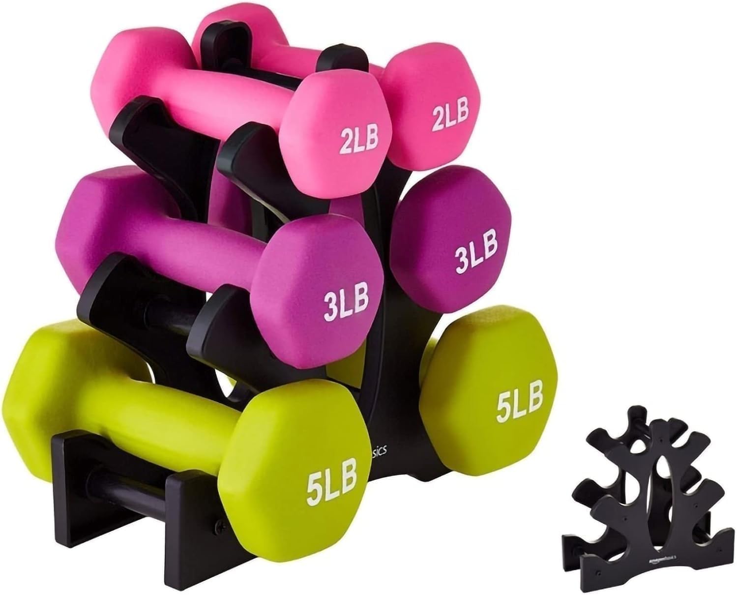 Topyond Dumbbell Stand 3 Tier- Dumbbell Rack Stand(Dumbbells Not Included), Dumbbell Rack Storage PP Triangular Dumbbell Weight Stand Storage Accessories for Home Gym Exercise