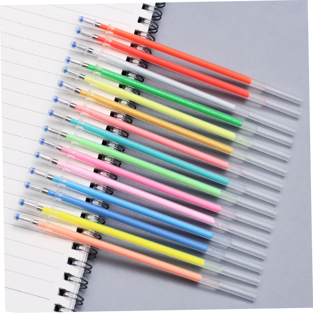 Ciieeo 2pezzi Ricariche Per Penne Gel Colorate Glitter Neon e Pastello Per Colorare Artigianato Doodle e Scrapbooking Inchiostro Resistente e Sicuro