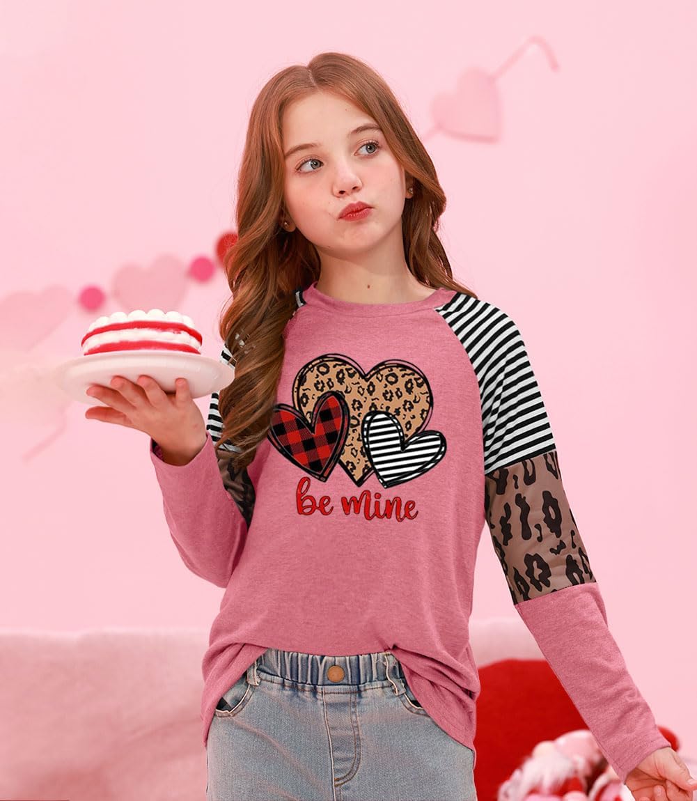 BesserBay Girls St Patrick's Day Raglan Shirt Irish Sequin Lucky Stripe Shamrock Graphic Top 4-14 Years
