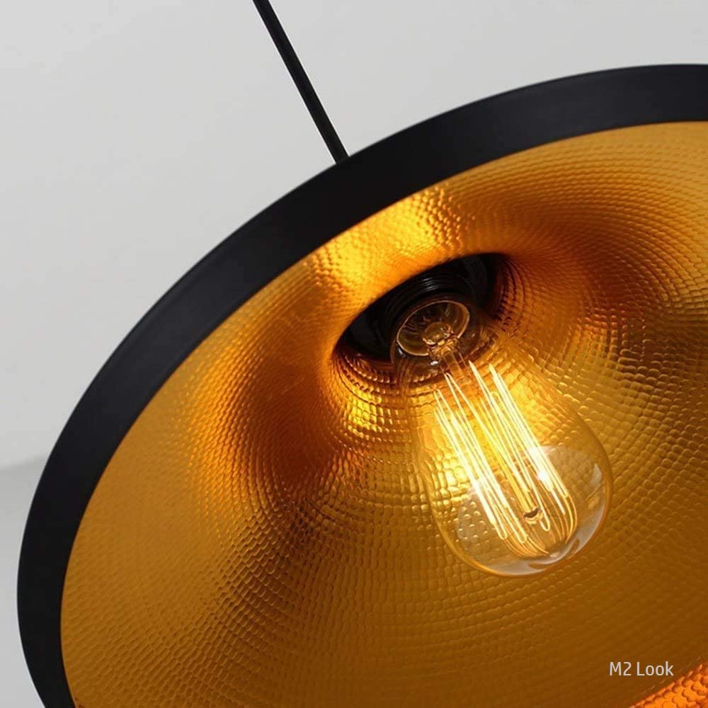 Vintage Black Pendant Light - Industrial Loft Style -3