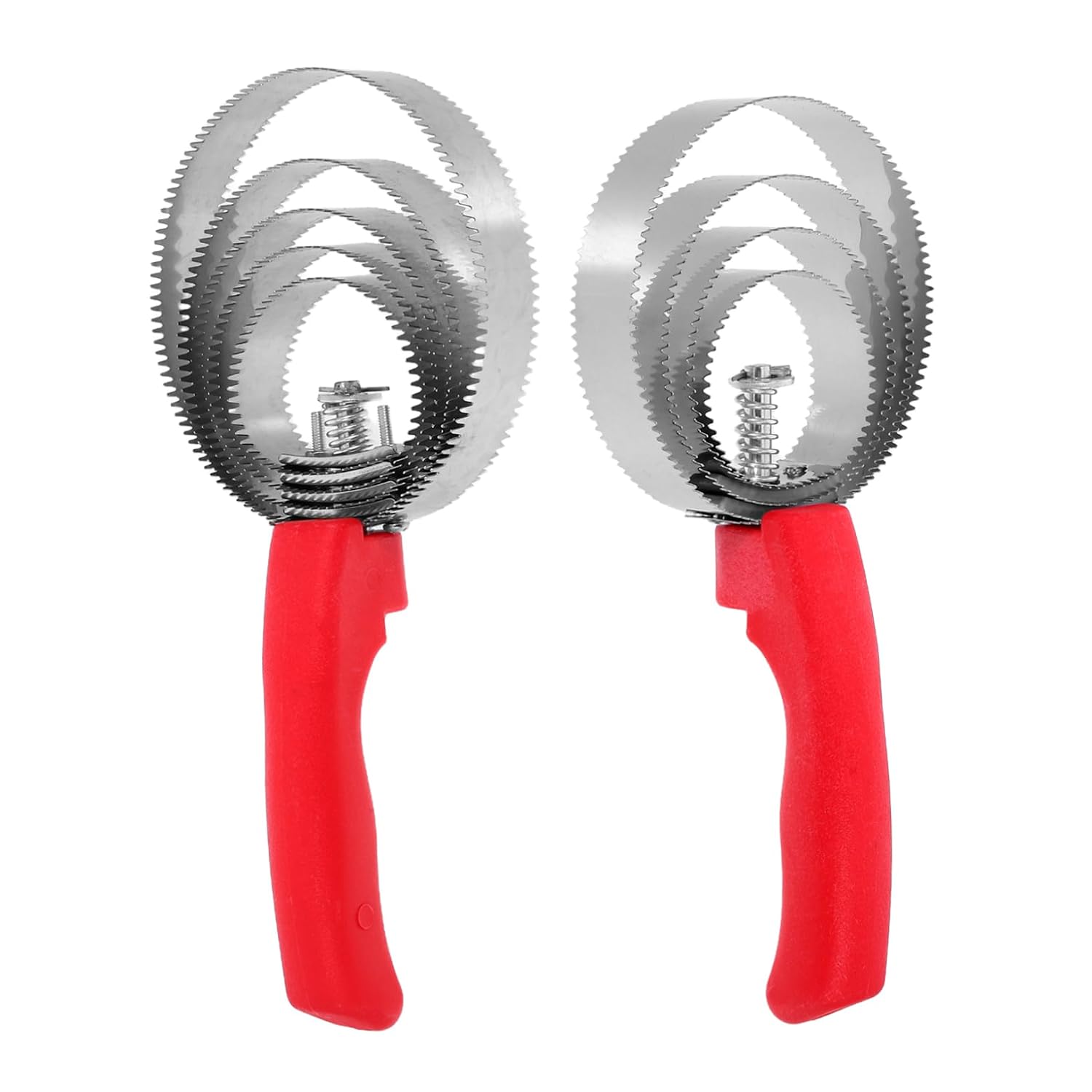 SUPVOX 2pcs Comfortable Grip Reversible Curry Comb Stainless Steel Grooming Brush for Dogs Cows Sheep and Horses Efficient Shedding Tool with Ergonomic Design for Use