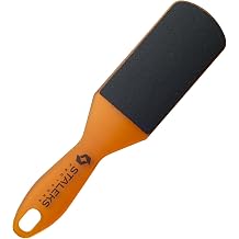 STALEKS PRO Expert 10 Type 3 Plastic Foot File 100/180 Grit Ergonomic Double-Sided Pedicure Tool for Medium Roughness & Skin Polishing