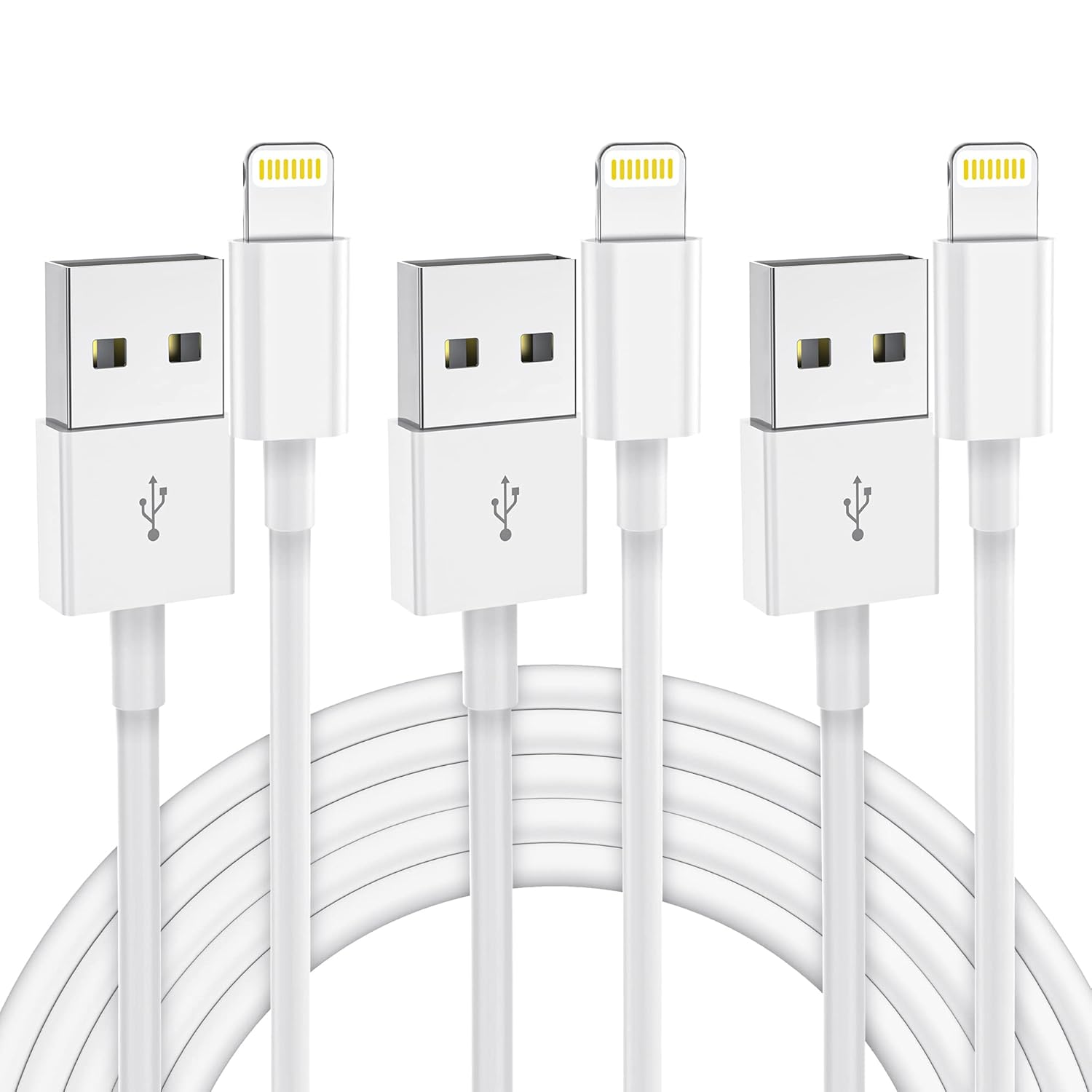 [Apple MFi Certified] iPhone Charger 10 ft, 3 Pack Long Lightning Cable
