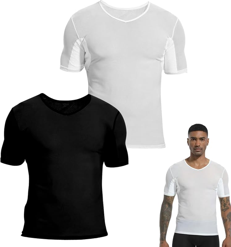 satithry 2 PCS mesh Men's Underarm Anti Sweat Spot Shirt Guard Underwear Sweat Pads for Men