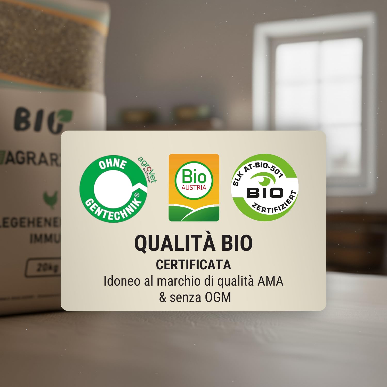 Agrarzone BIO Mangime per Galline Ovaiole Immun+ 20 kg - Protezione Naturale Acari & Parassiti - Sistema Immunitario Forte - Premium Austria Senza OGM