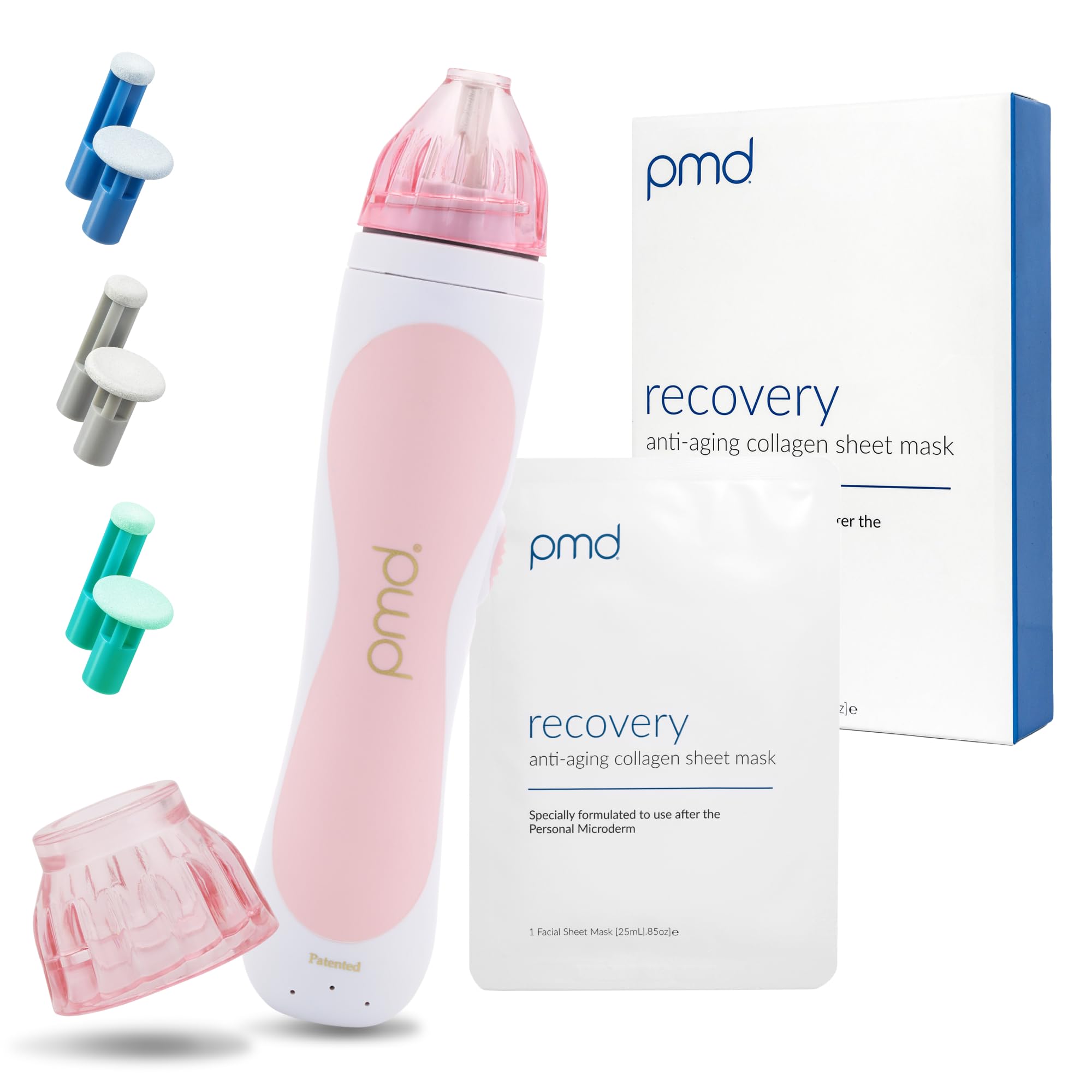 Photo 1 of PMD Beauty Personal Microderm Classic - At-Home Use, Facial Exfoliator Tool, Microdermabrasion Machine Kit for Face and Body Skincare, Blush