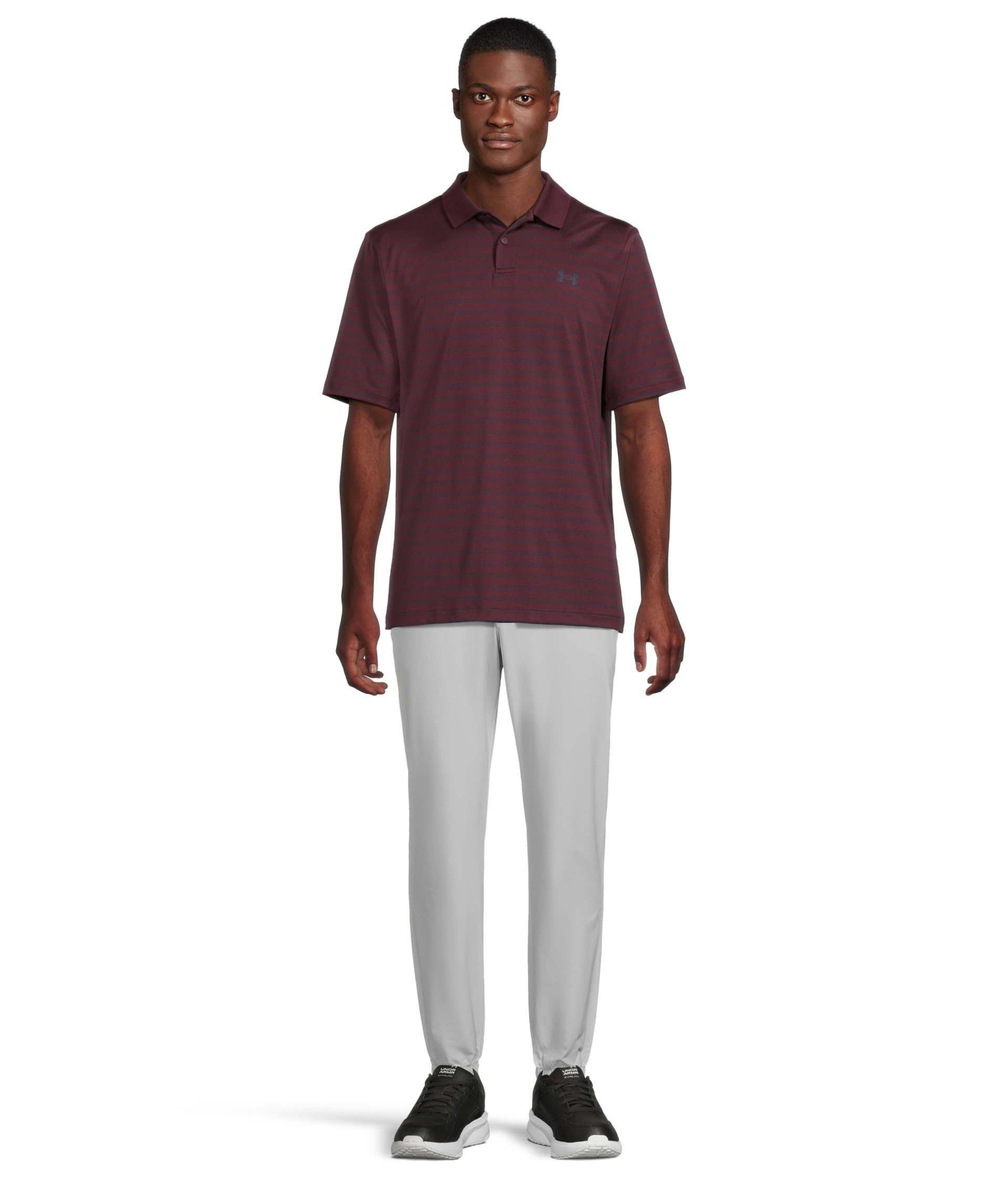 Under Armour Performance 3.0 Herren-Poloshirt, Dark Maroon/Midnight Navy/Midnight Navy, 4X-Groß – Ansicht 6