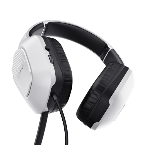 GXTrust 415PS Zirox Cuffie Gaming Leggere per PlayStation 5 con Driver da 50 mm, Jack Audio 3.5 mm, Cavo 1,2 m, Archetto Regolabile, Cuffie PS5 con Microfono Over-Ear - Bianco - Cuffia gaming - Immagine 16