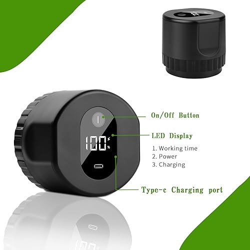 Miniatura 2 de Kit de sellador al vacío para tarros de masón, sellado al vacío eléctrico inalámbrico para tarros Mason de boca ancha y boca regular, almacenamiento