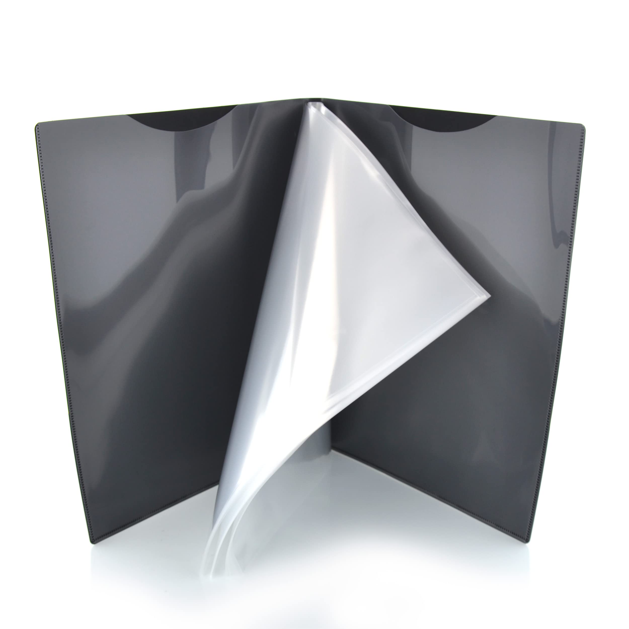 Office Box Carpeta de Fundas Active A3 Vertical 40 Fundas Ultra Cristal Reciclable Negro