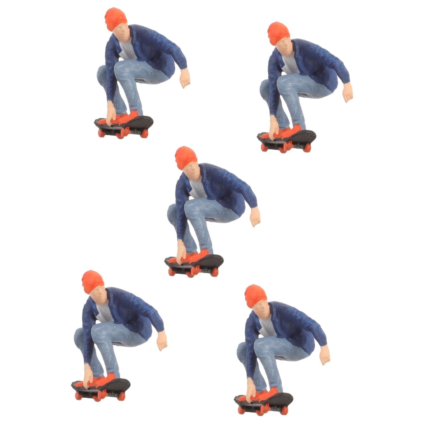Skateboard miniature 1:64 pour animer un paysage urbain miniature