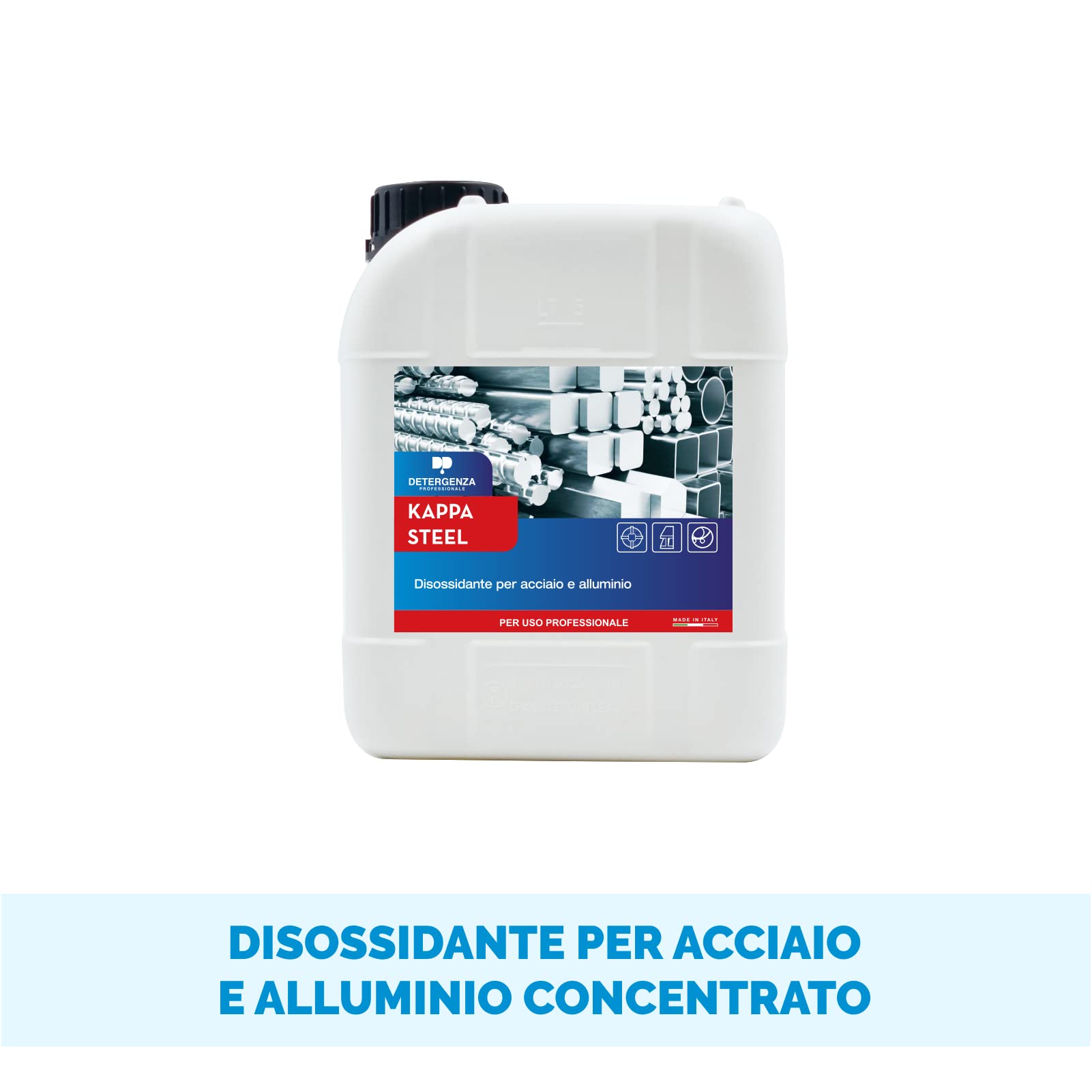 DISOSSIDANTE PER ACCIAIO E ALLUMINIO KAPPA STEEL CONCENTRATO - pz. 1 da 5 L