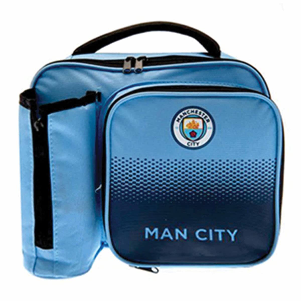 Amazon.com: MANCHESTER CITY FC FADE LUNCH BAG WITH BOTTLE HOLDER