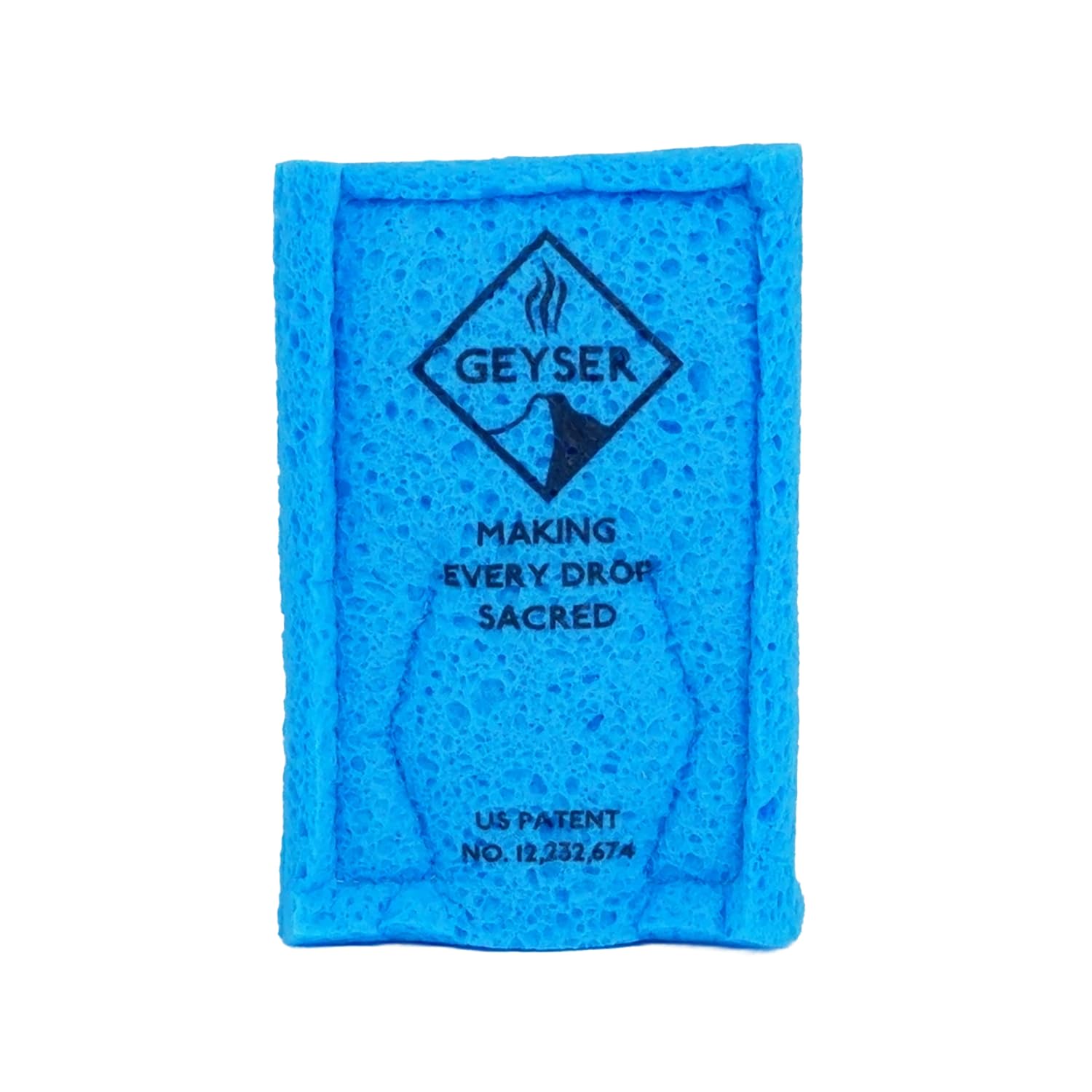 Geyser EcoSponge Ersatz-Badeschwämme für das Geyser EcoShower oder Reinigungsset für Camping, Wohnmobil, Überlandung und Freizeit im Freien, sortiert, 3er-Pack