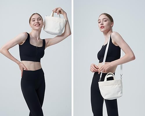 Miniatura 2 de Bolso cruzado pequeño para mujer, bolso de hombro de nailon de 5 litros, bolsa de viaje con múltiples bolsillos, correa ajustable, para trabajo,