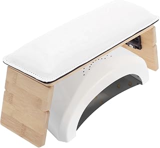 Arm Rest for Nails Tech, Comfortable Supportive Design Nail Arm Rest Cushion, Nail Arm Rest, Non-Slip Manicure Hand Rest Stand, White, 1 Set