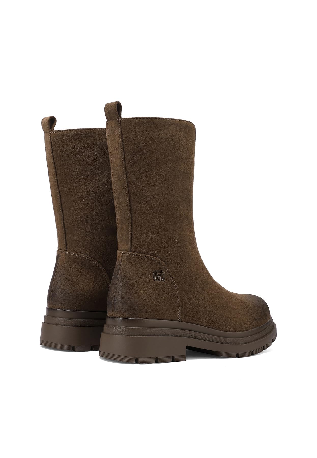 QUEEN HELENA Stivaletti con Zip Frontale Stivali Bassi Donna X33-57