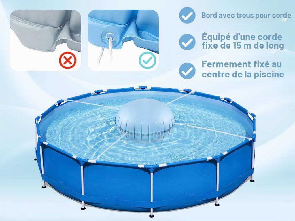 2Pièces Oreiller De Piscine d'hiver,Coussin d'air pour Piscine,Coussin d'air Piscine d'hiver,Coussin De Piscine d'hiver pour la Plupart des Piscines,Spas,Fontaines,Piscines,Petites Piscines