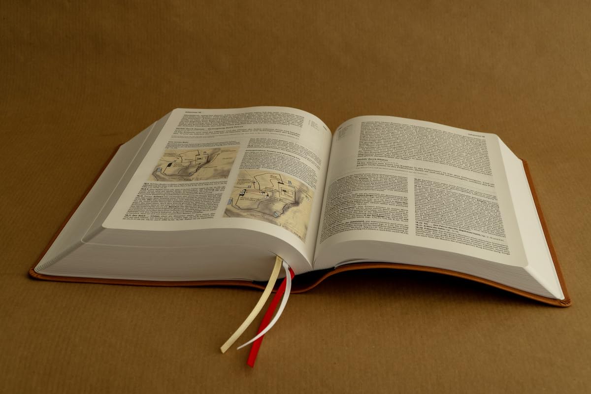 Elberfelder Bibel. Die große Studien- und Kommentarausgabe, Kunstleder Beige