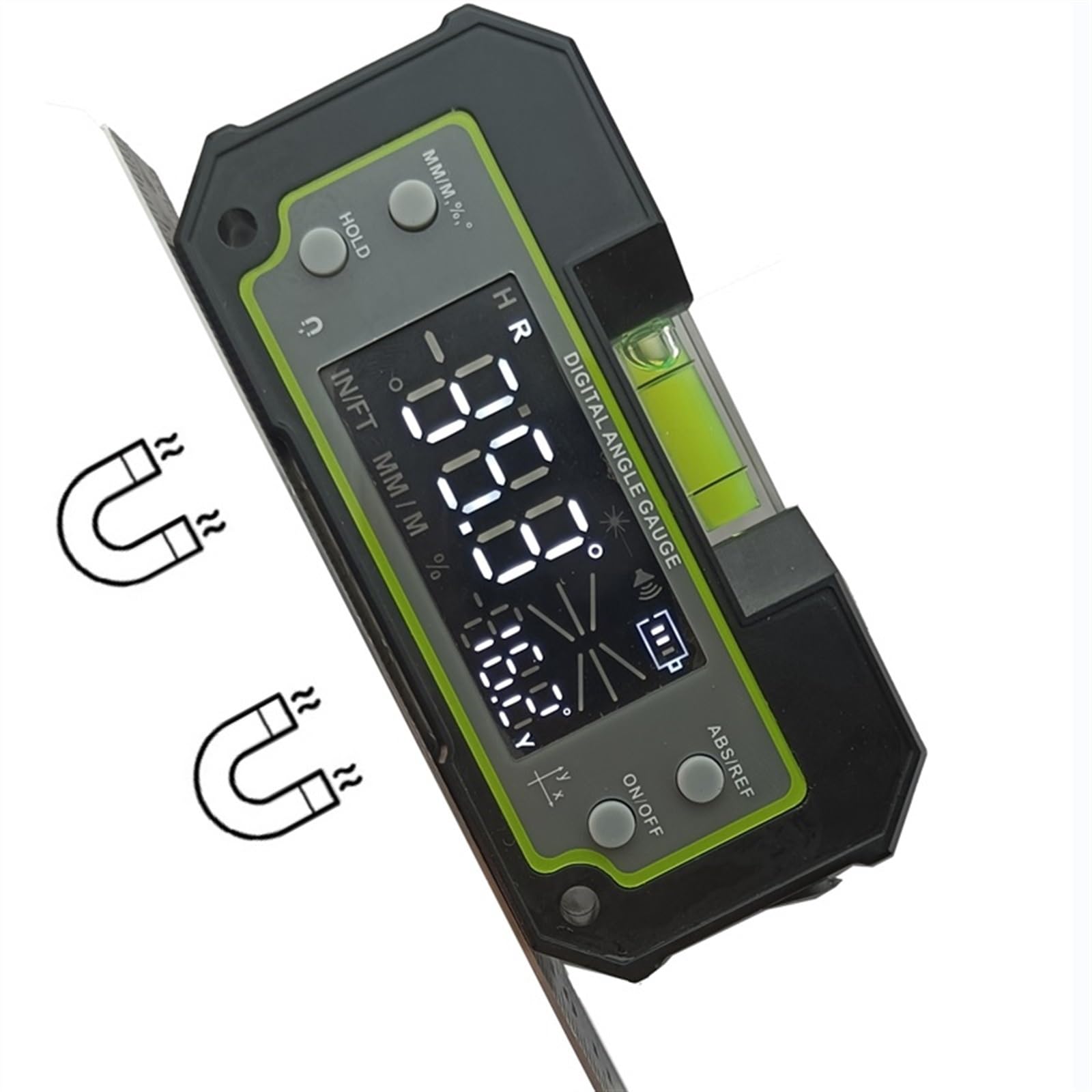 Cyfrowy inklinometr poziomu Bluetooth LCD dwuosiowy elektroniczny kątomierz linijka kątowa miernik pomiarowy Finder