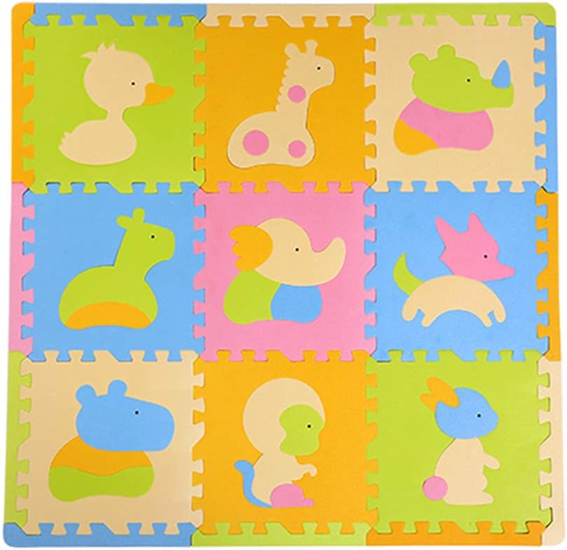 Soft Foam Play Mat Non-Toxic Odorless Use for Indoor and Outdoor B (A)