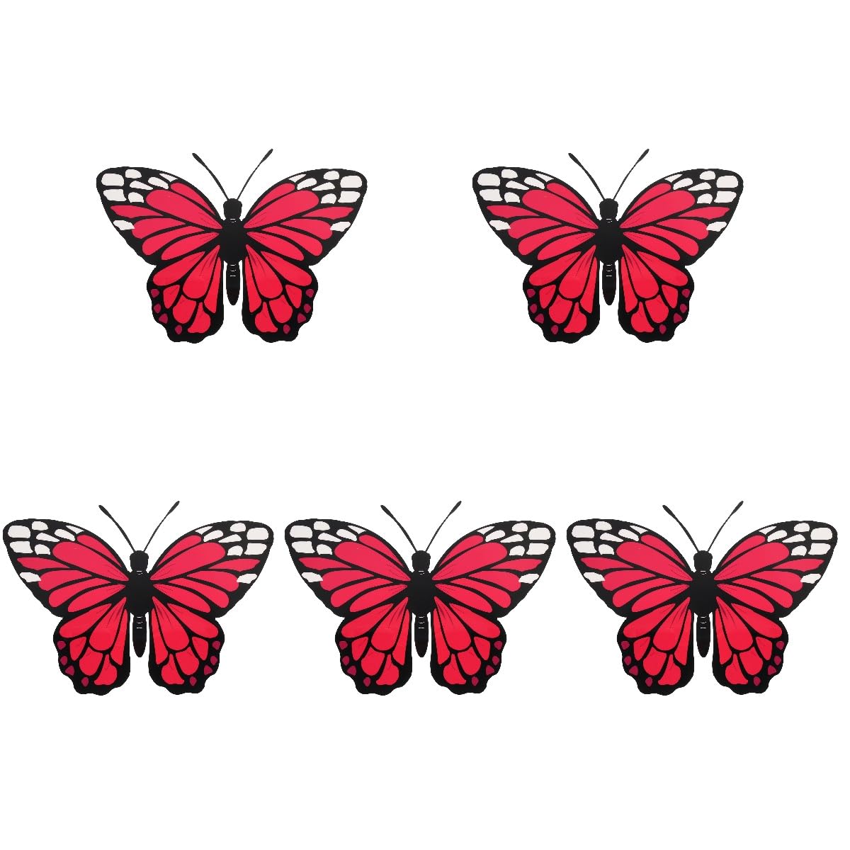 Angoily 5stücke Selbstklebende Schmetterlinge Wandtattoos Für Schlafzimmer Und Lebendige Dekoration Für Innenräume Abnehmbar Und Leicht Anbringbar Accessoire Für Partys Und Hochzeiten